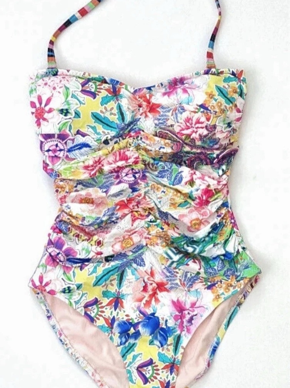 Johnny Was Rochelle One-Piece Floral One-Piece Swimsuit XL NWT